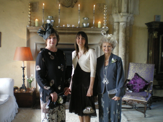 Linda, Jo and Sheila in the Priory